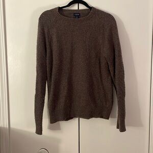Medium brown crew neck j crew sweater